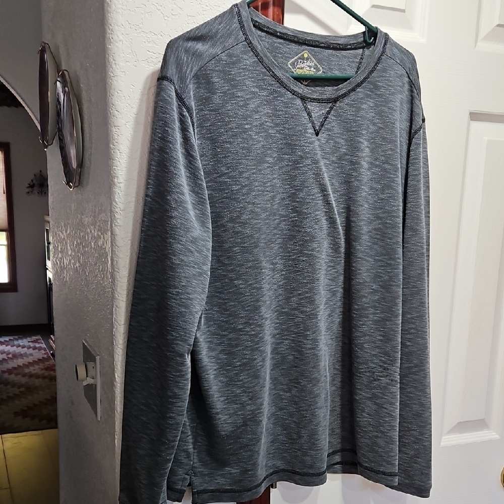 Heather Gray Long Sleeve Men's Shirt